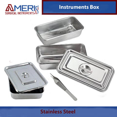 stainless steel perforated instrument box by Ameri Surgical Instruments autoclavable