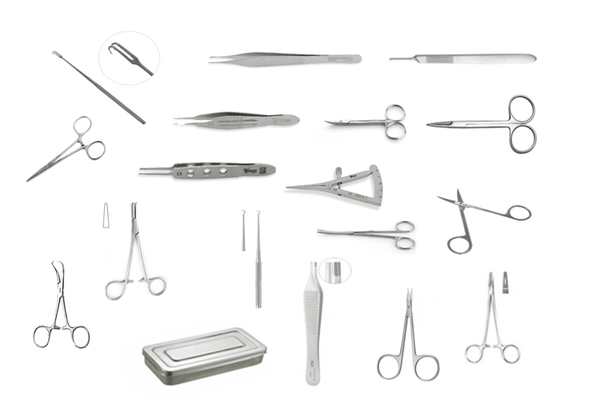 Advance Blepharoplasty (Eyelid) Instruments Set - 17 Pcs