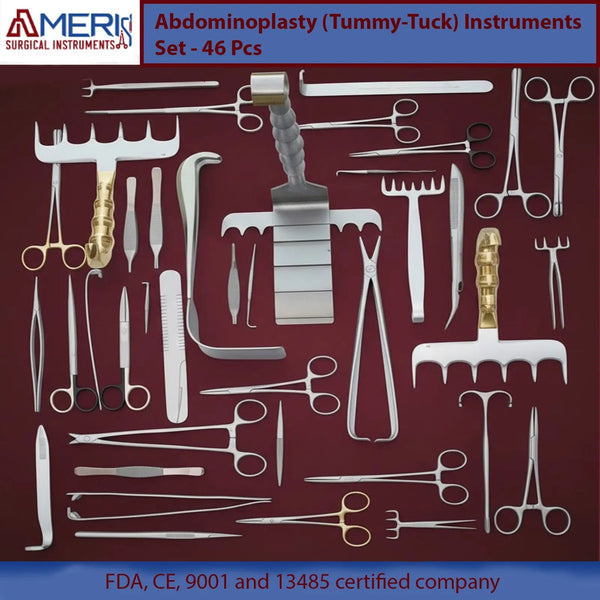 Abdominoplasty (Tummy - Tuck) Instruments Set - 46 Pcs - Ameri Surgical Instruments Inc.