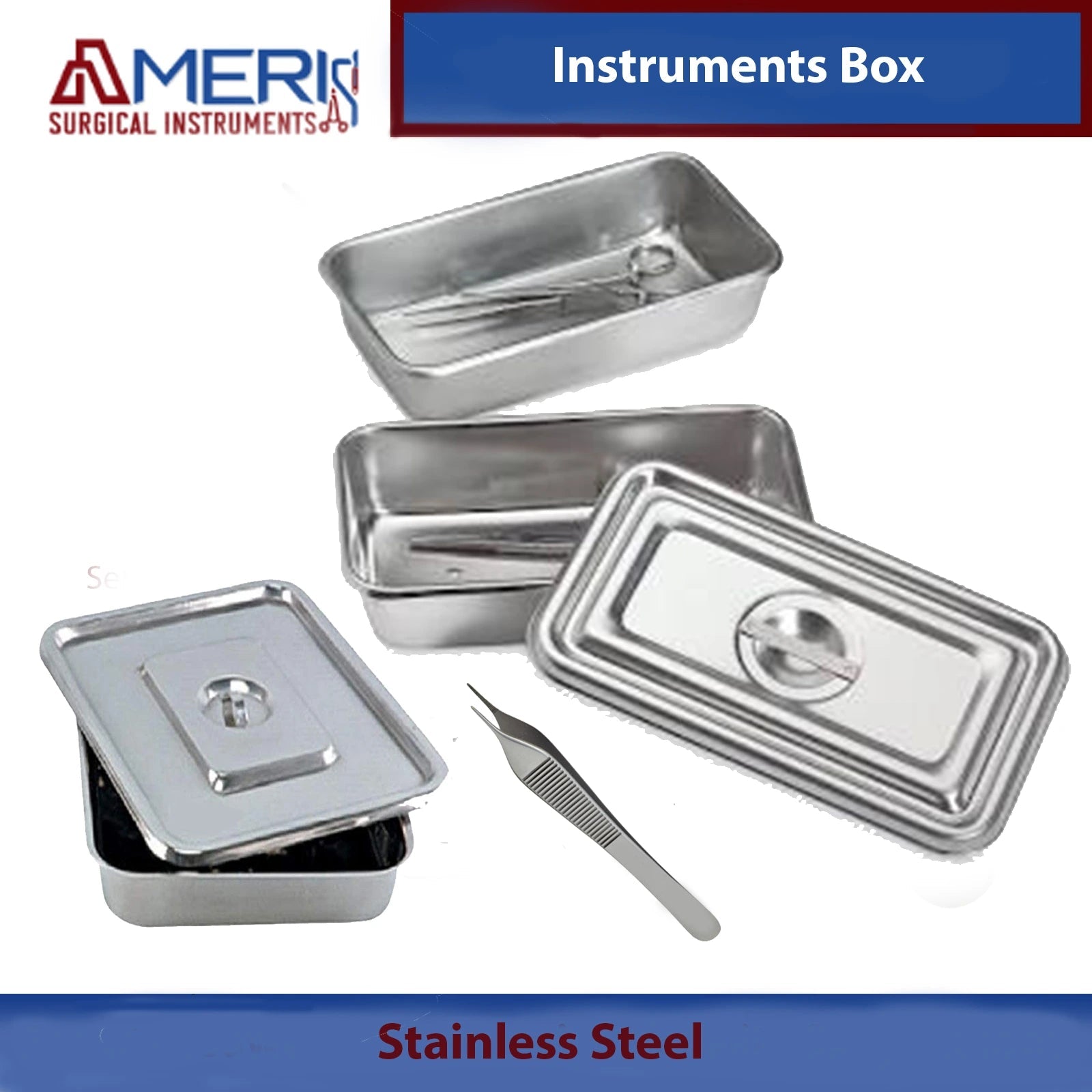 Surgical Instruments Box Stainless Steel - Ameri Surgical Instruments Inc.