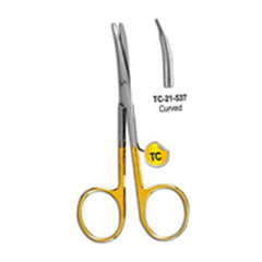Mayo Scissors, 17cm, Straight, Curved TC + Ceramic Cut - Ameri Surgical Instruments Inc.