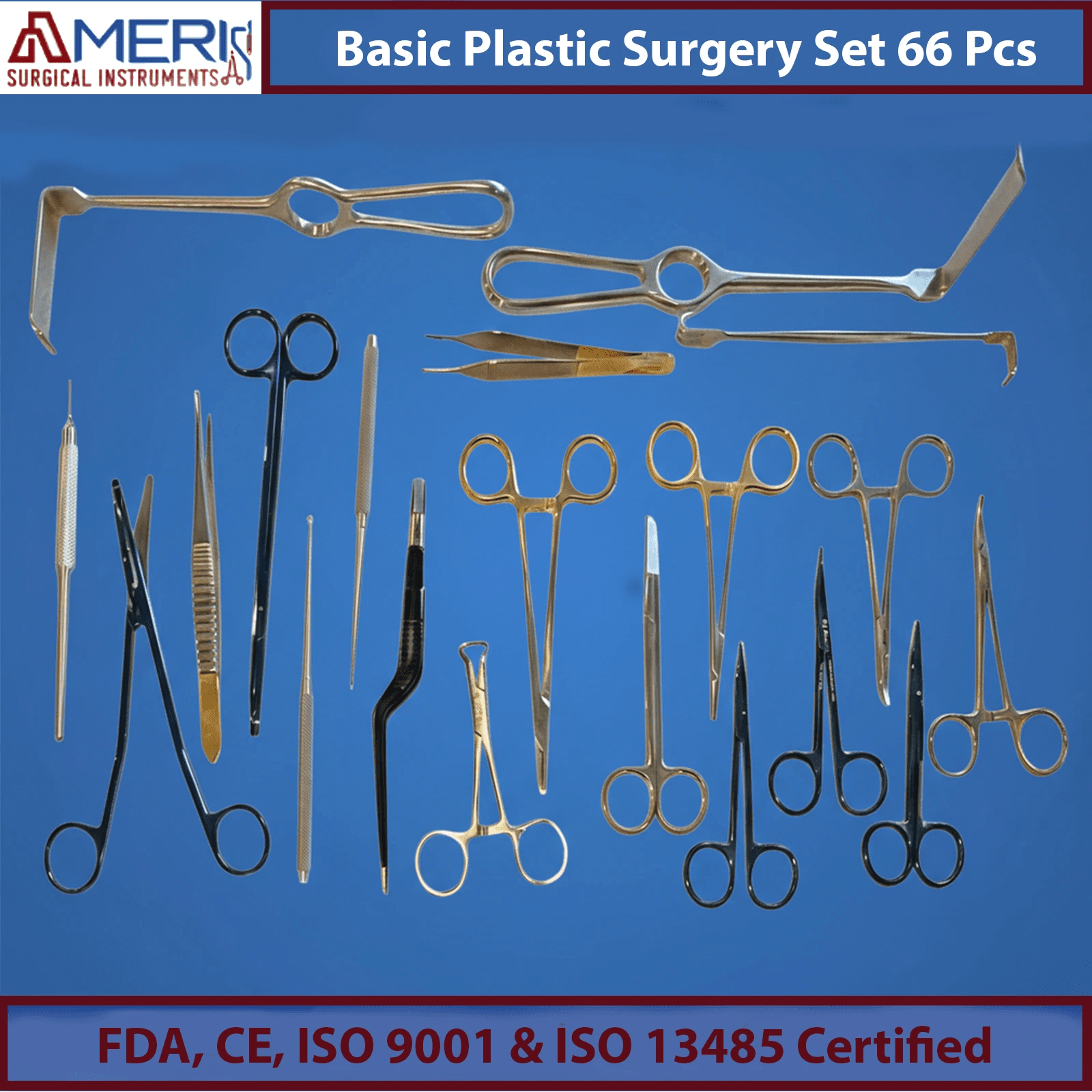 Plastic Surgery Instruments Set - 66 Pcs - Ameri Surgical Instruments Inc.