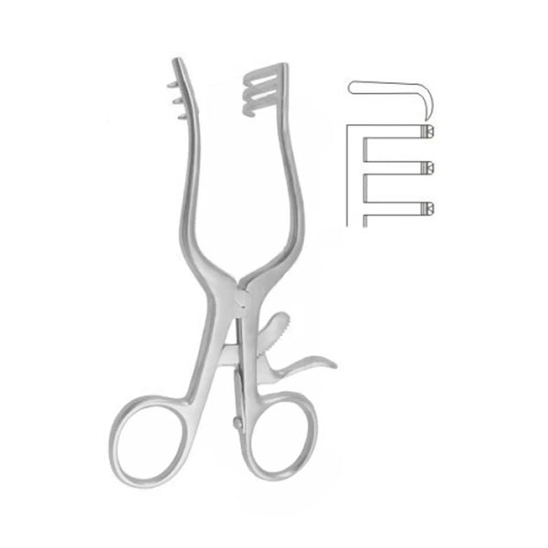 Self - Retaining Retractor (3 x 3 Sharp Prongs) - Ameri Surgical Instruments Inc.